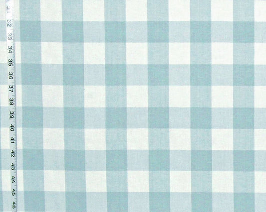 Aqua buffalo check fabric spa blue green Teal