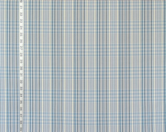 Clarence House Fabric Blue Silk Plaid Koshi