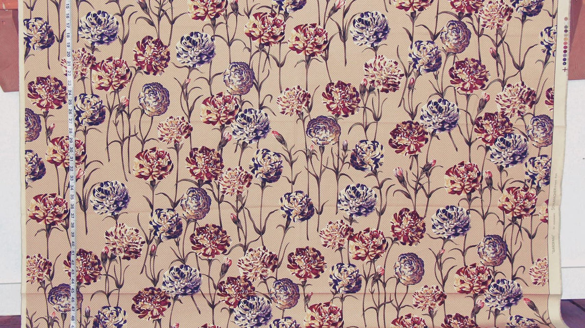 Schumacher carnation fabric Garofani floral 2 yards