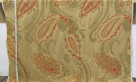Clarence House Fabric brown paisley Menandre upholsterry
