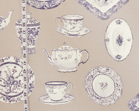 Blue porcelain fabric antique china dishes