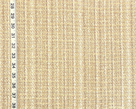 Clarence House Fabric Tan, Beige, Cream, Chenille Tweed Plaid Upholstery Enjoliver