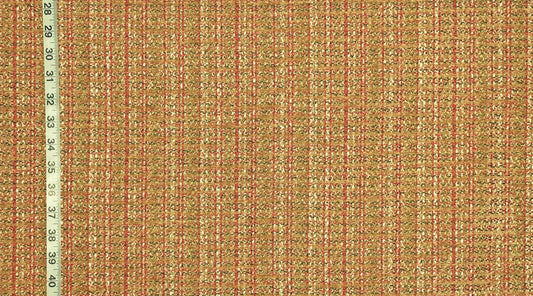 Clarence House Fabric Gold-Orange Chenille, Tweed, Plaid, Upholstery, Enjoliver