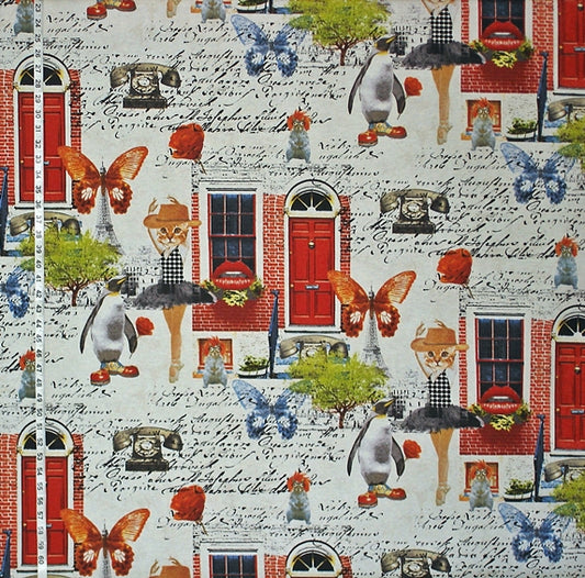 Fantasy Fabric Ballerina Eiffel Tower Surreal Dream