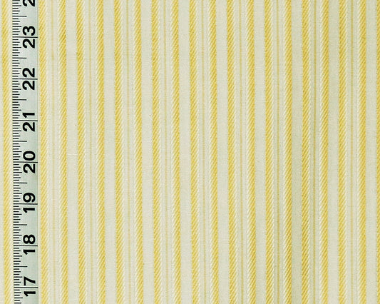 French Ribbon Stripe Fabric Ombred Yellow