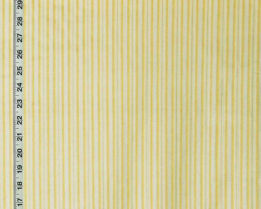 French Ribbon Stripe Fabric Ombred Yellow