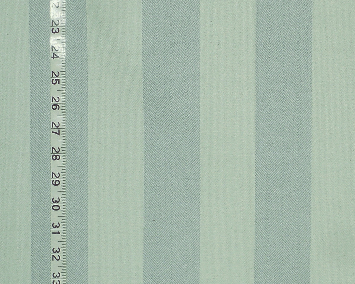 Blue Aqua Herringbone Stripe Fabric