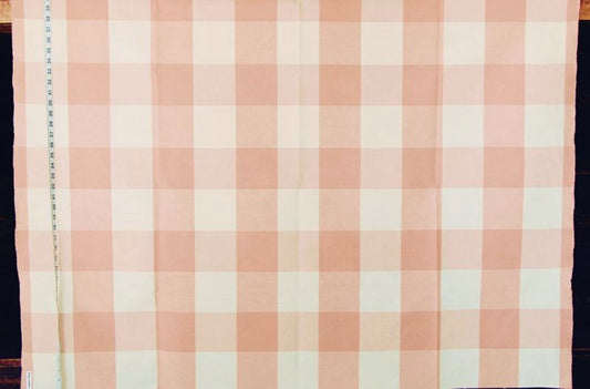 4" Large Pink Buffalo Check Fabric