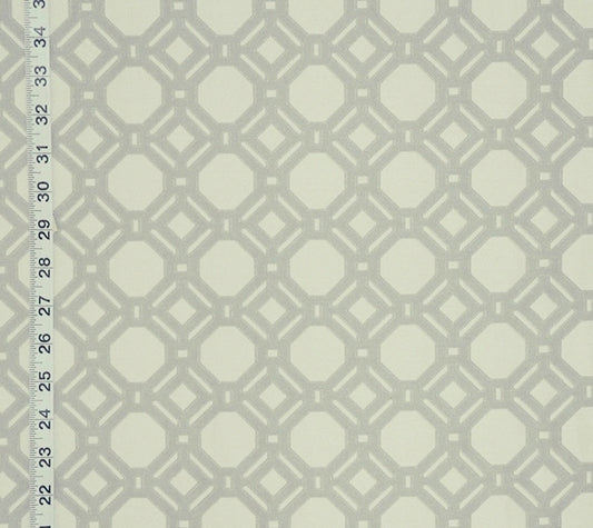Grey lattice fabric reversible geometric woven upholstery