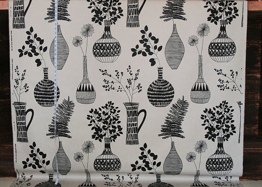 Retro mid-century home decorating fabric Scandinavian modern graphic
