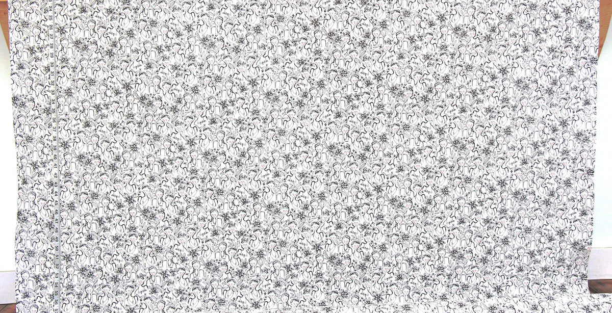 French girl fabric