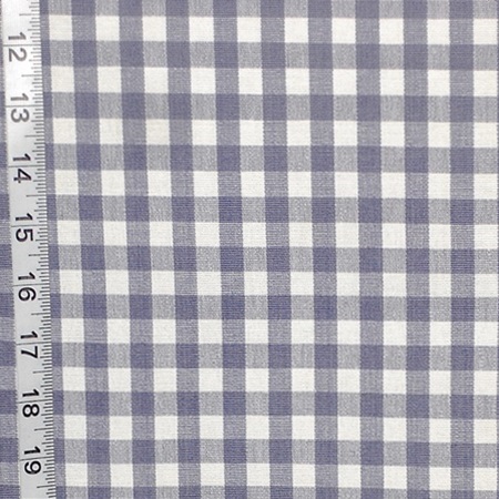French Blue checked fabric gingham