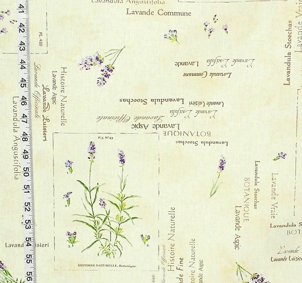 Lavender flower fabric French script botanical floral from Brick excellent french script fabric by the yard. Lavender flower fabric French script botanical floral from Brick