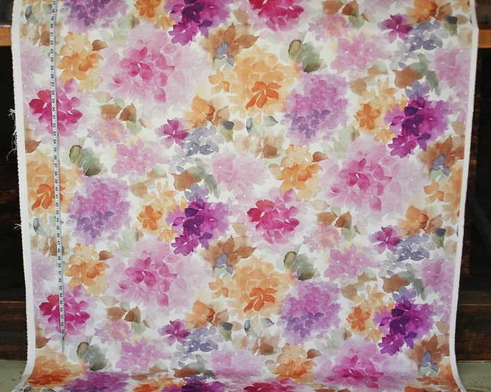 PKNMT Green Watercolor Floral Pattern Purple and Pink 
