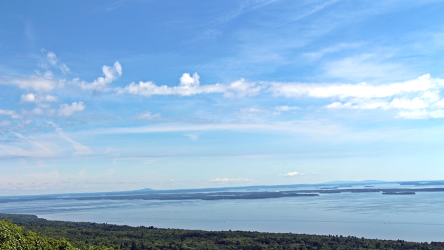 Looking up the coast from Mt. Battie