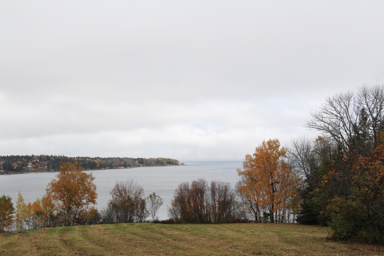 Looking across to Lamoine Beach from Mount Desert Island