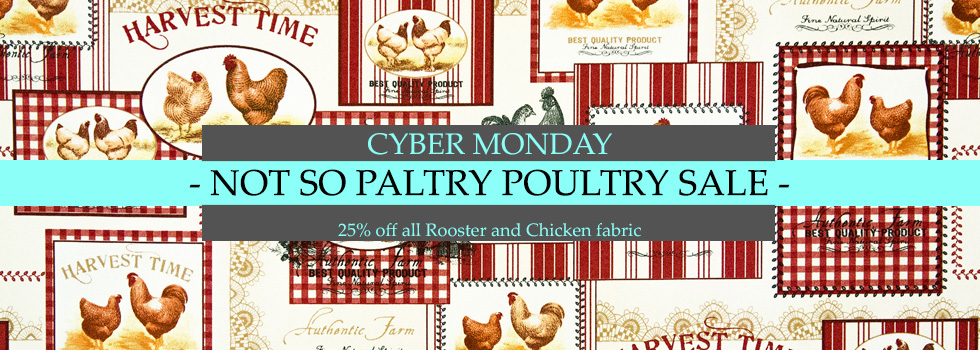 Cyber Monday Chicken Rooster and Peacock Sale