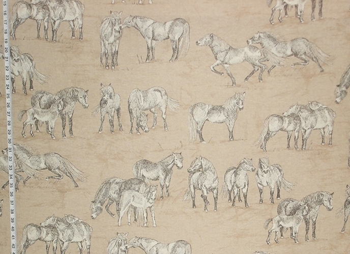 Horse Toile Fabric