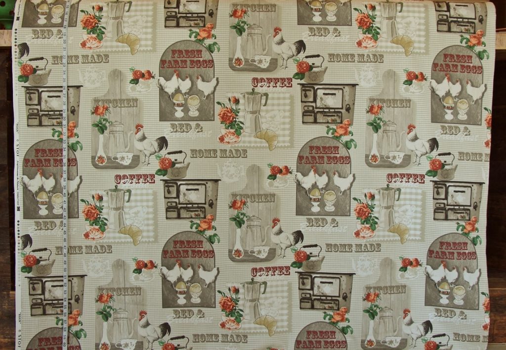 BREAKFAST CHICKEN FABRIC