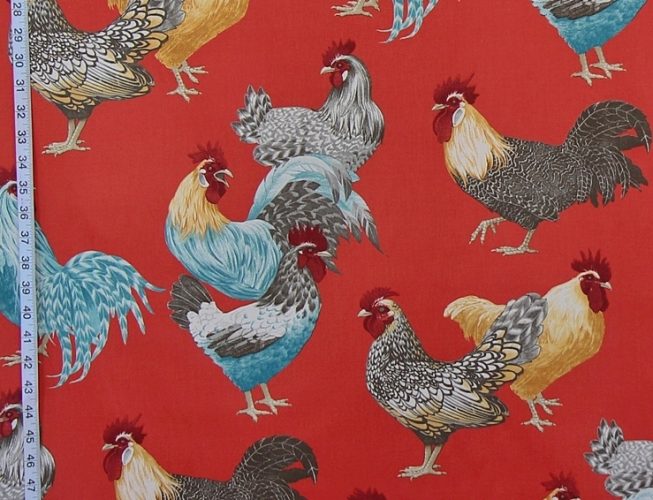 RED ROOSTER FABRIC
