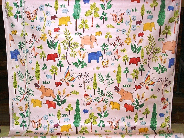 CLARENCE HOUSE ELEPHANT FABRIC