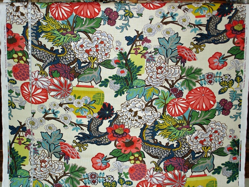 SCHUMACHER MING DRAGON FABRIC