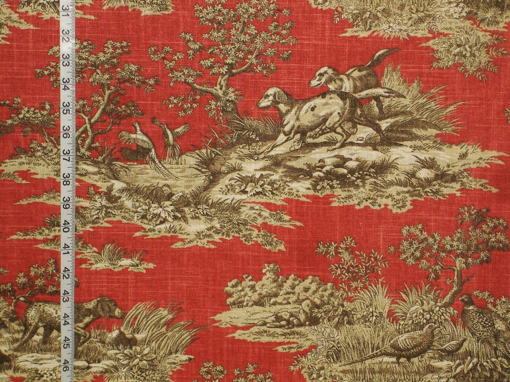 RED DOG TOILE FABRIC