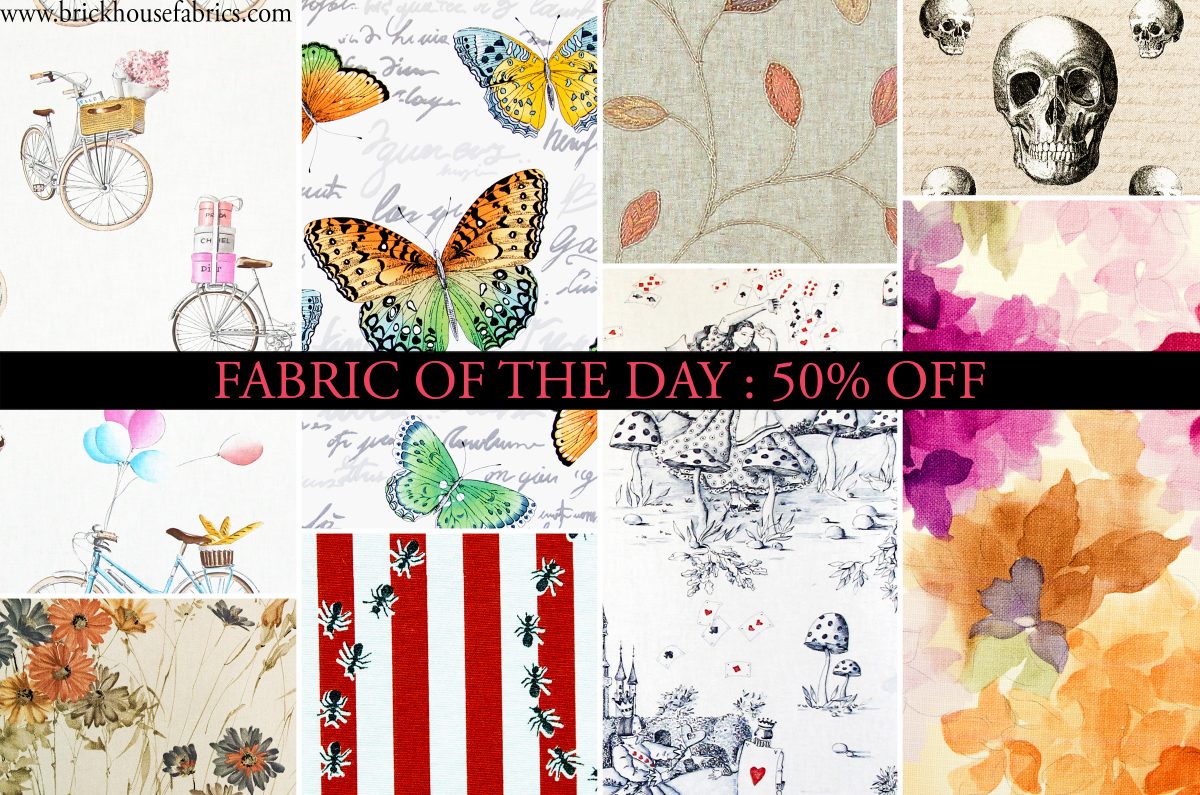 FABRIC OF THE DAY: 50% Off SALE Discount