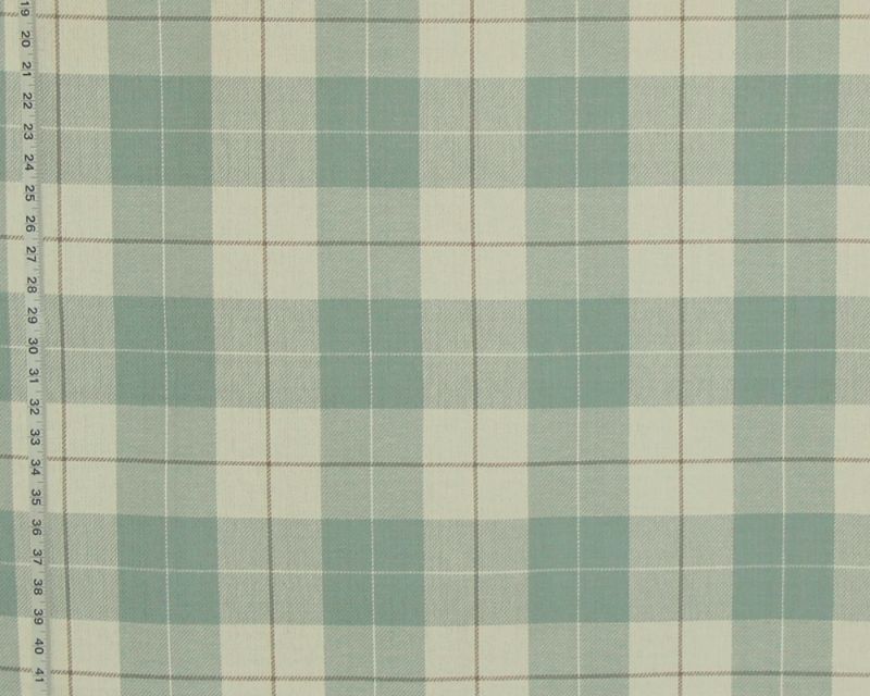 Seaglass blue plaid fabric