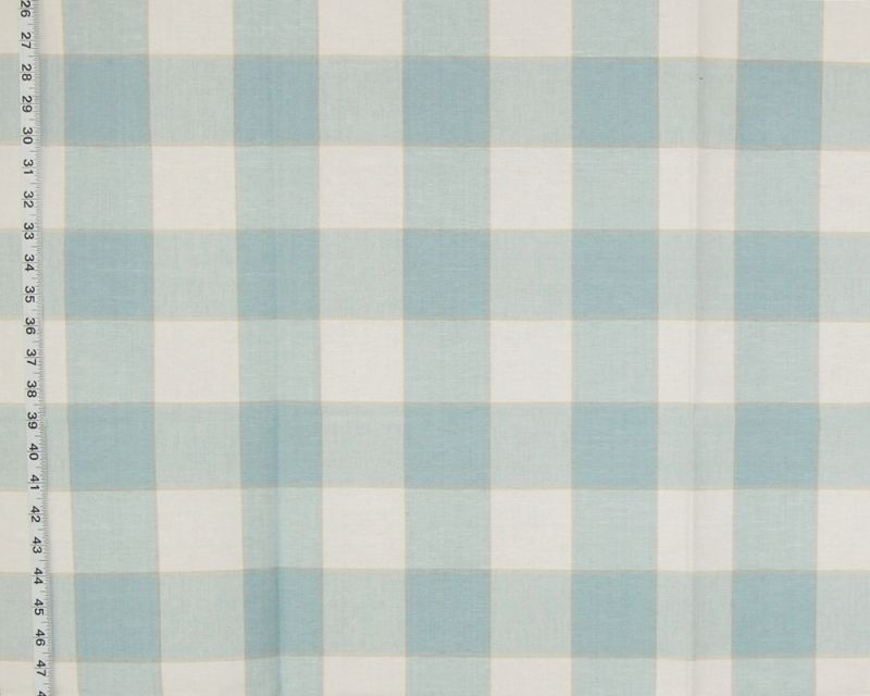 Pastel Blue Extra Large Buffalo Check Fabric