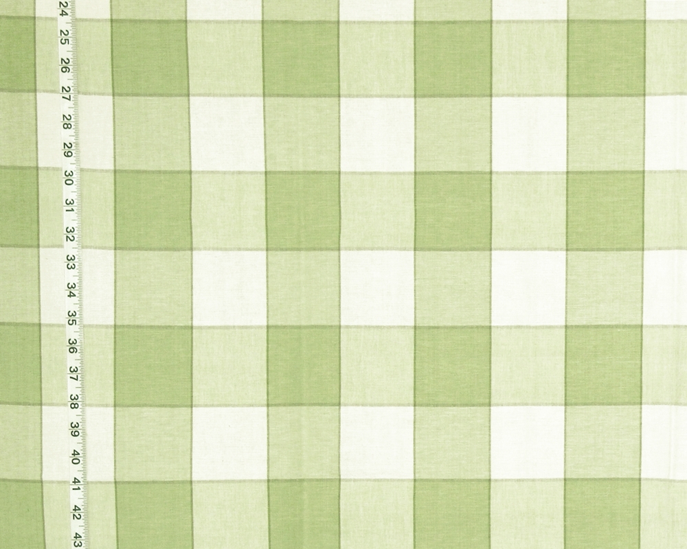 Green Extra Large Buffalo Check Fabric