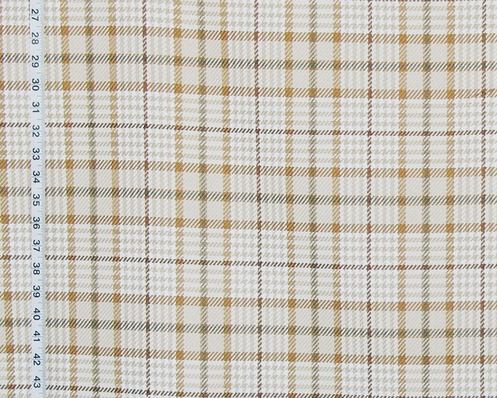 Neutral houndstooth plaid fabric