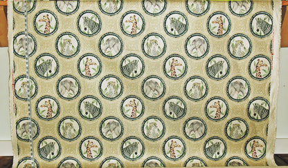 African exotic animal fabric zebra giraffe elephant cheetah upholstery