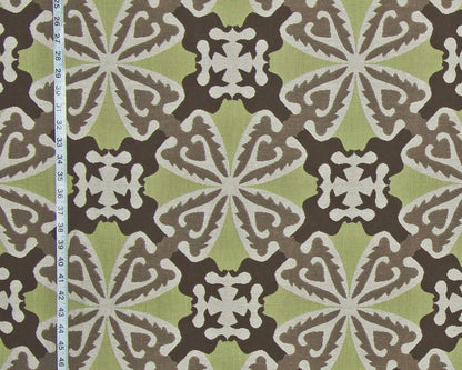 Clarence House Fabric Green Tribal Ethnic Upholstery Antalya