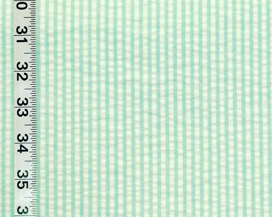 Aqua seersucker fabric