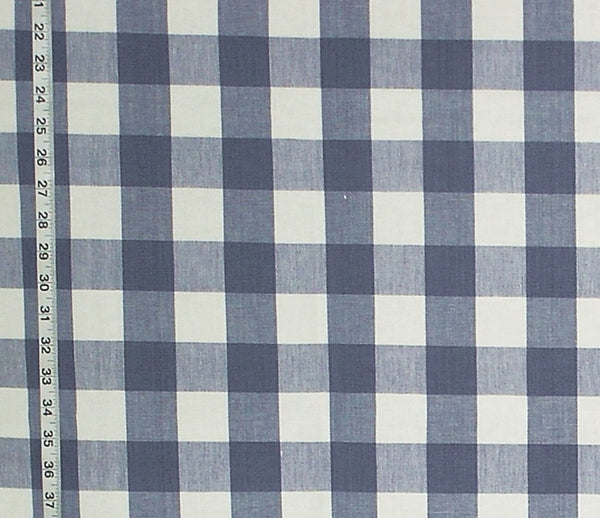 Buffalo Check Fabric French Blue