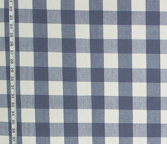 Buffalo Check Fabric French Blue