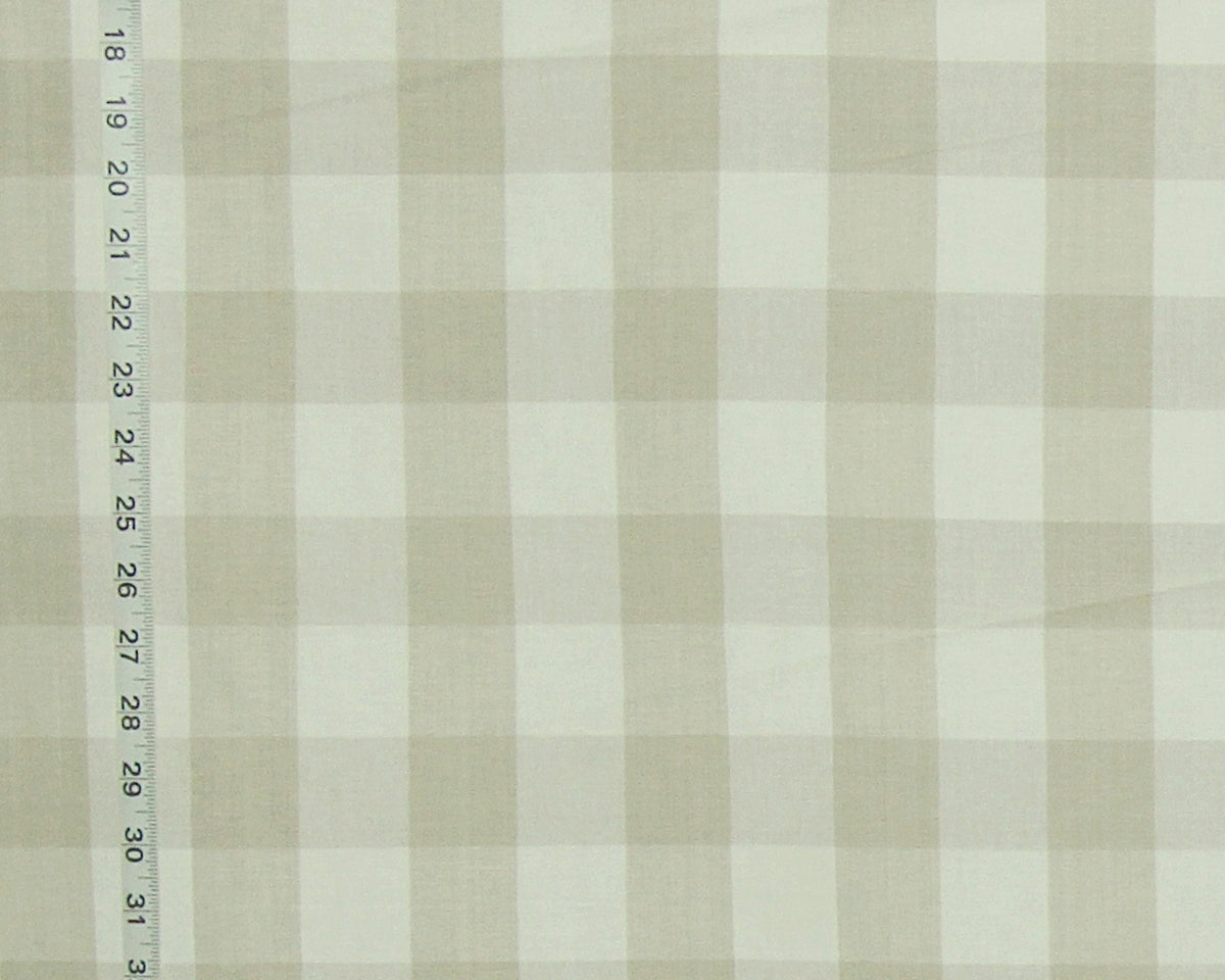 Beige buffalo check fabric Fog
