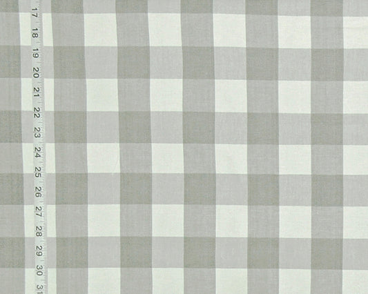 Grey buffalo check fabric