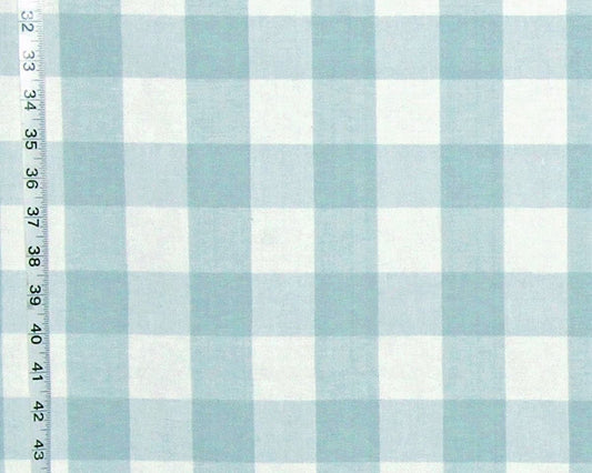 Aqua buffalo check fabric spa blue green Teal