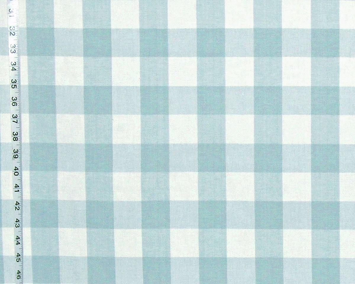 Aqua buffalo check fabric spa blue green Teal