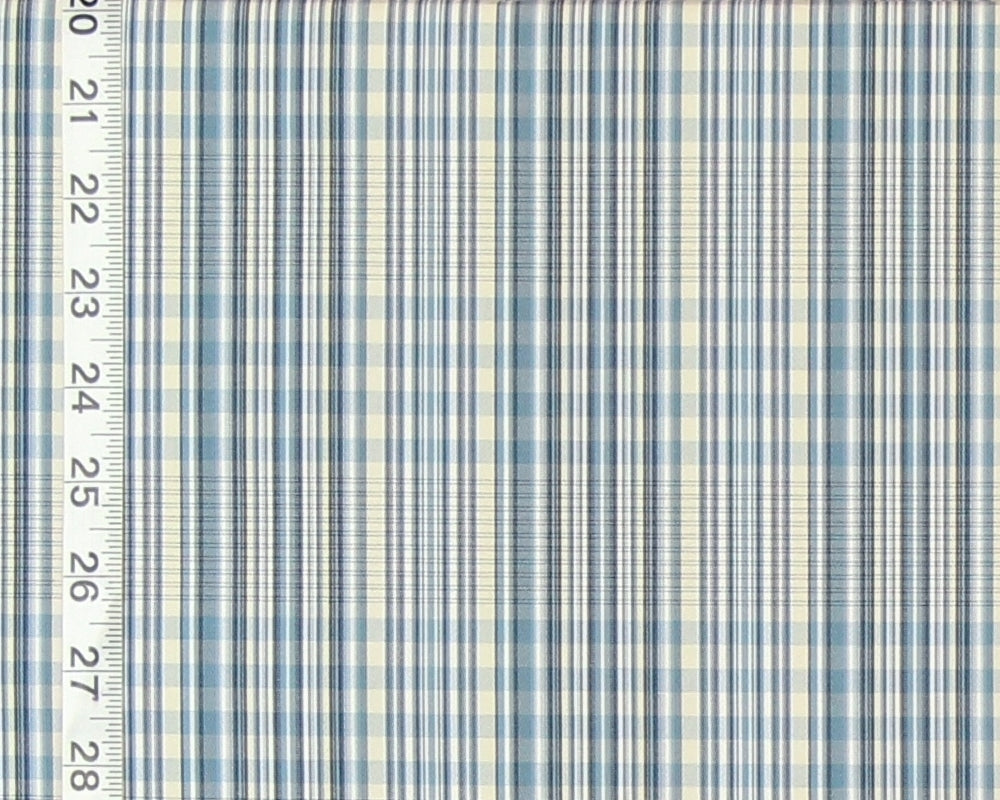 Clarence House Fabric Blue Silk Plaid Koshi