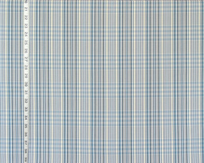 Clarence House Fabric Blue Silk Plaid Koshi