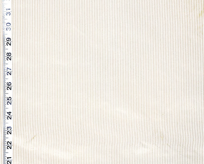 Clarence House Fabric Tan Pin Stripe Silk Taffeta, Candy