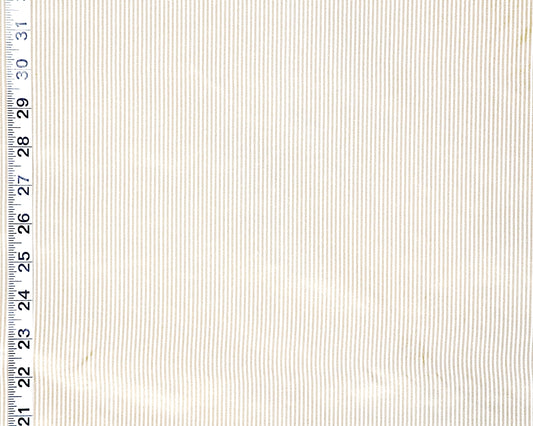 Clarence House Fabric Tan Pin Stripe Silk Taffeta, Candy
