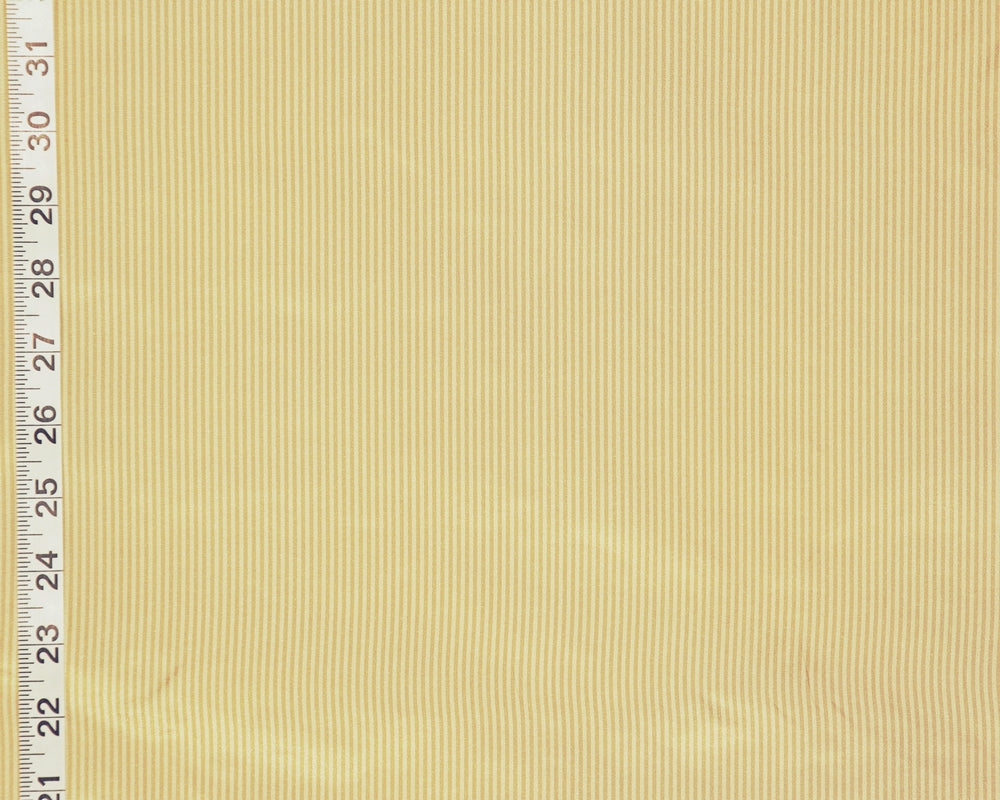 Clarence House Fabric - Gold Pin Stripe Silk Taffeta, Candy