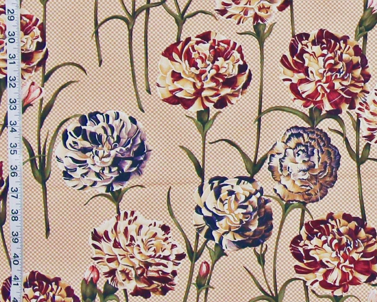 Schumacher carnation fabric Garofani floral 2 yards