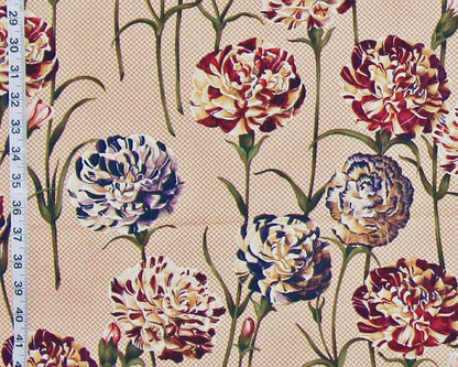 Schumacher carnation fabric Garofani floral 2 yards