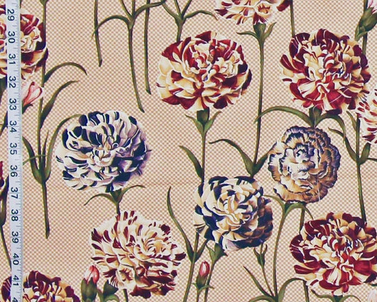 Schumacher carnation fabric Garofani floral 2 yards