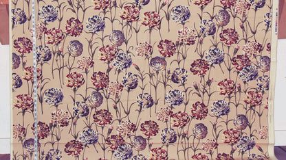 Schumacher carnation fabric Garofani floral 2 yards
